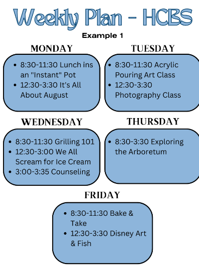 HCBS Example Schedule 1